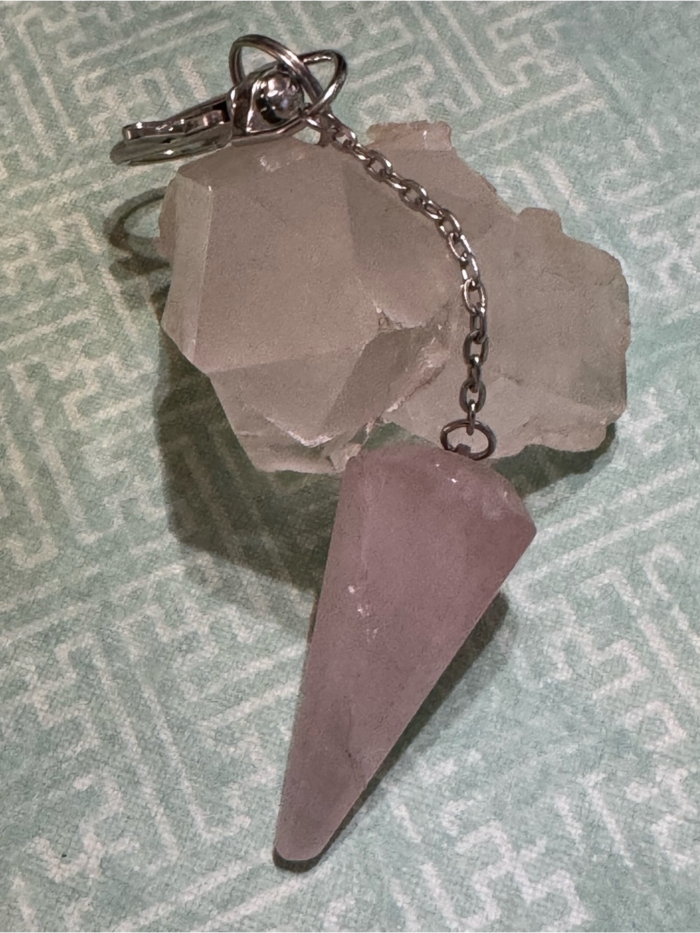 ROSE QUARTZ BAG TAG CHARM